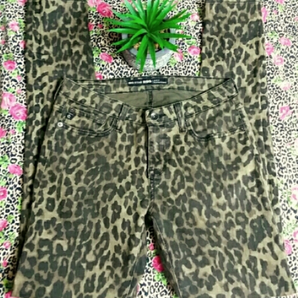 🌟Big Star🌟 Leopard Print Alex Skinny Size 27